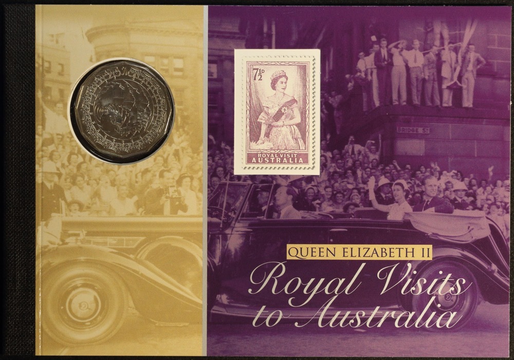 2006 Fifty Cent Royal Visit Prestige Coin and Stamp Booklet product image