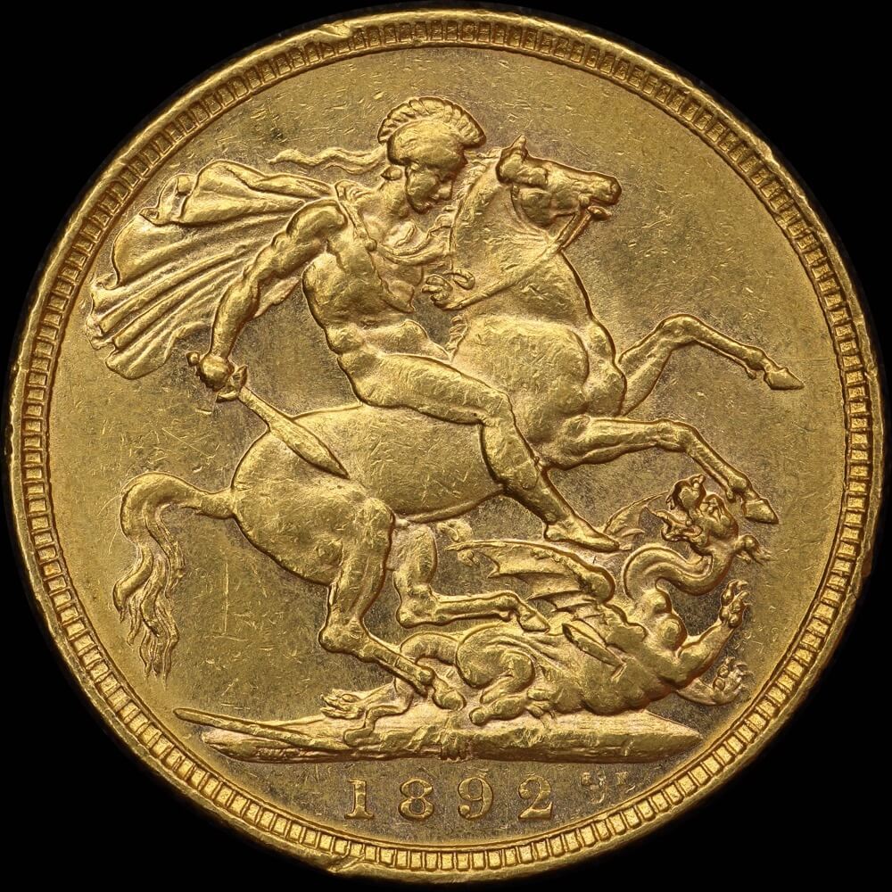 1892 Melbourne Jubilee Head Sovereign Extremely Fine product image