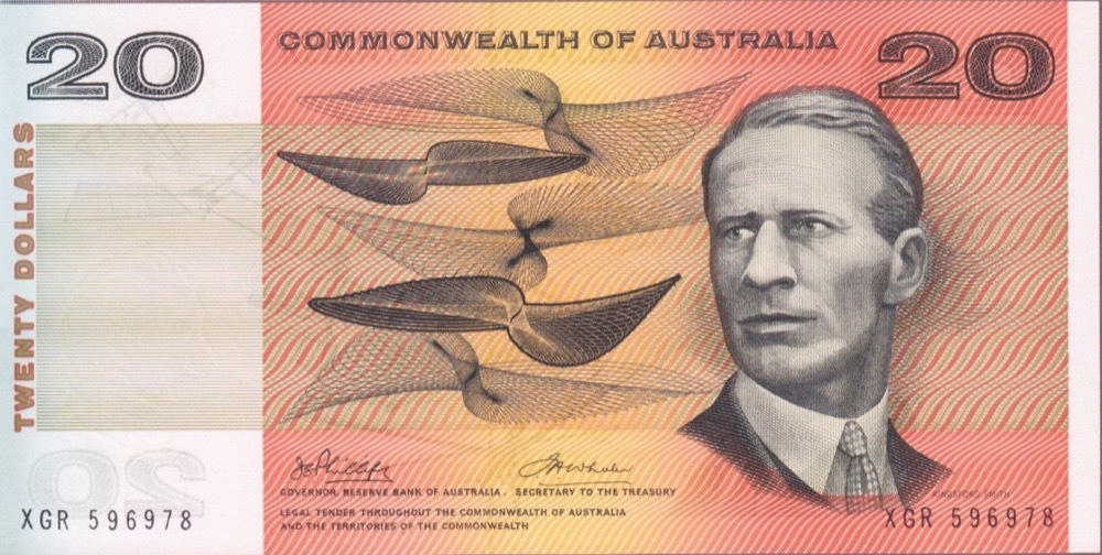 1972 $20 Note Commonwealth of Australia Phillips/Wheeler R404 Uncirculated product image