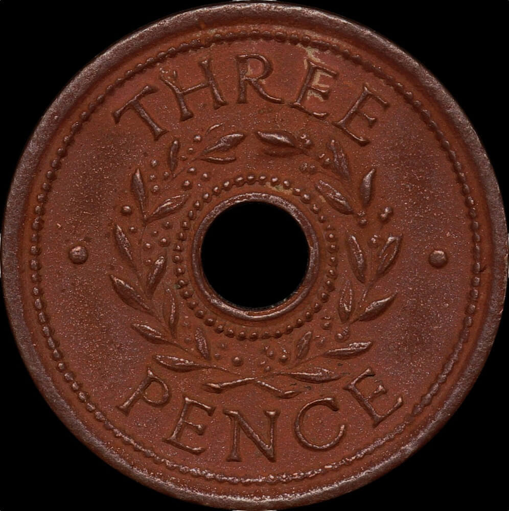 1942 Threepence Internment Token good VF product image