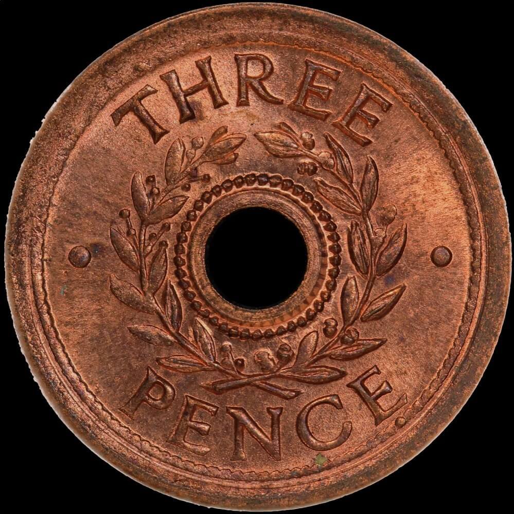 1942 Threepence Internment Token Choice Unc (MS 63RD) product image
