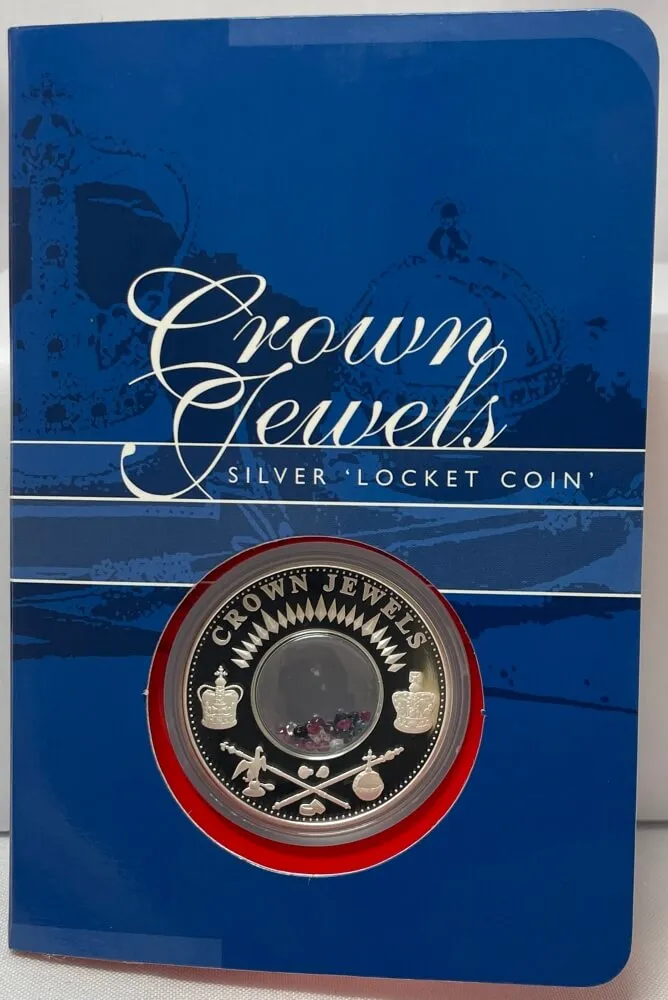 Cook Islands 2002 One Ounce Silver Proof Crown Jewels Locket product image