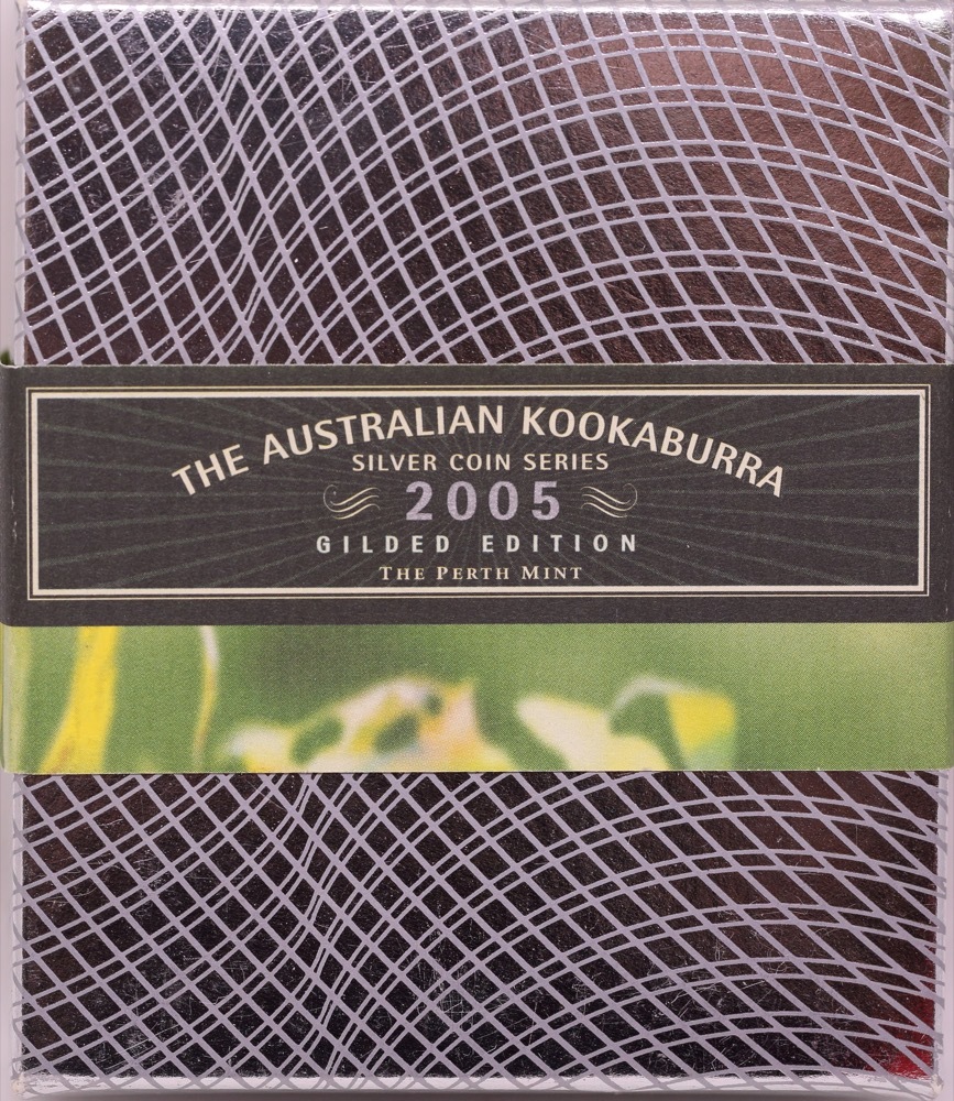 2005 Silver One Ounce Gilded Unc Kookaburra Coin product image
