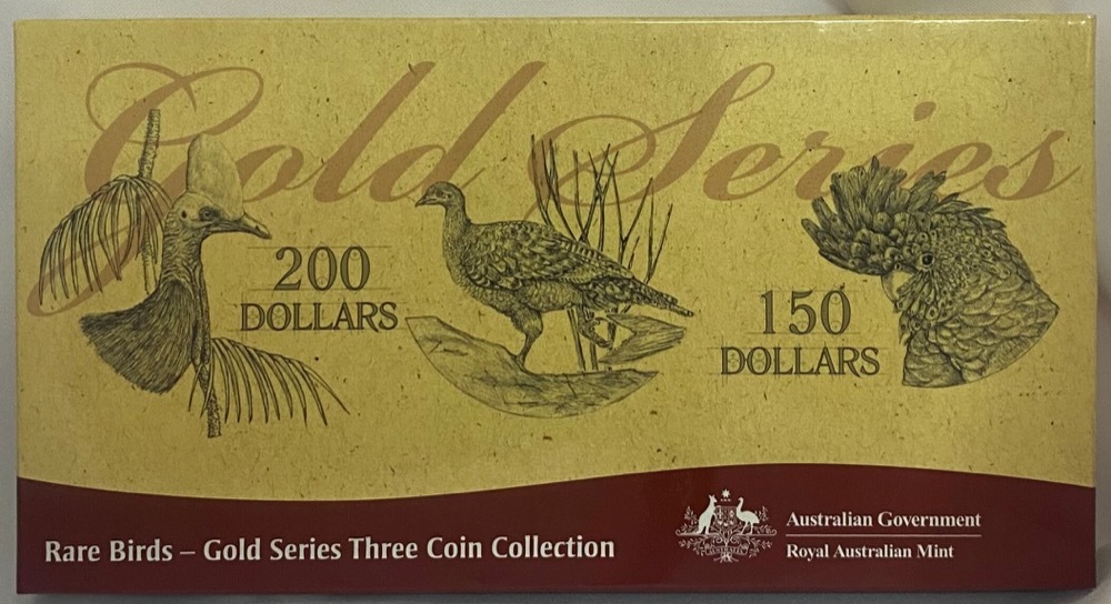 2004 - 2006 Gold 150 Dollar Proof Coin Set Rare Birds product image