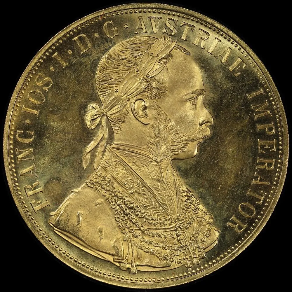Austria 1915 Gold 4 Ducat Restrike KM#2276 Uncirculated product image