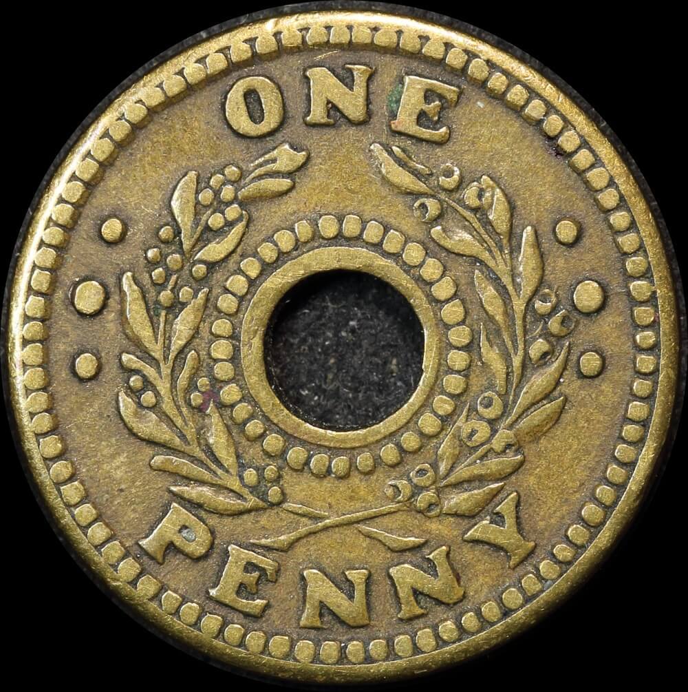 1942 One Penny Internment Token about VF product image