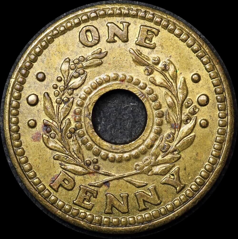 1942 One Penny Internment Token Extremely Fine product image