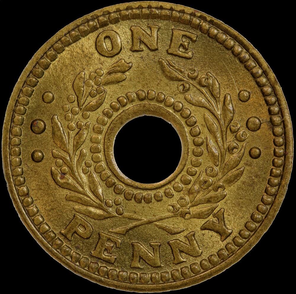 1942 One Penny Internment Token good EF product image