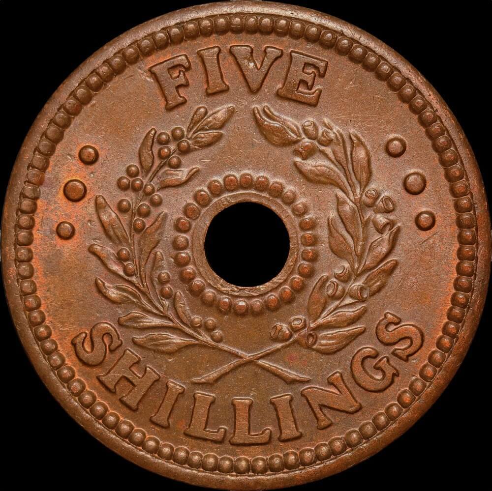 1942 Five Shilling Internment Token Uncirculated product image