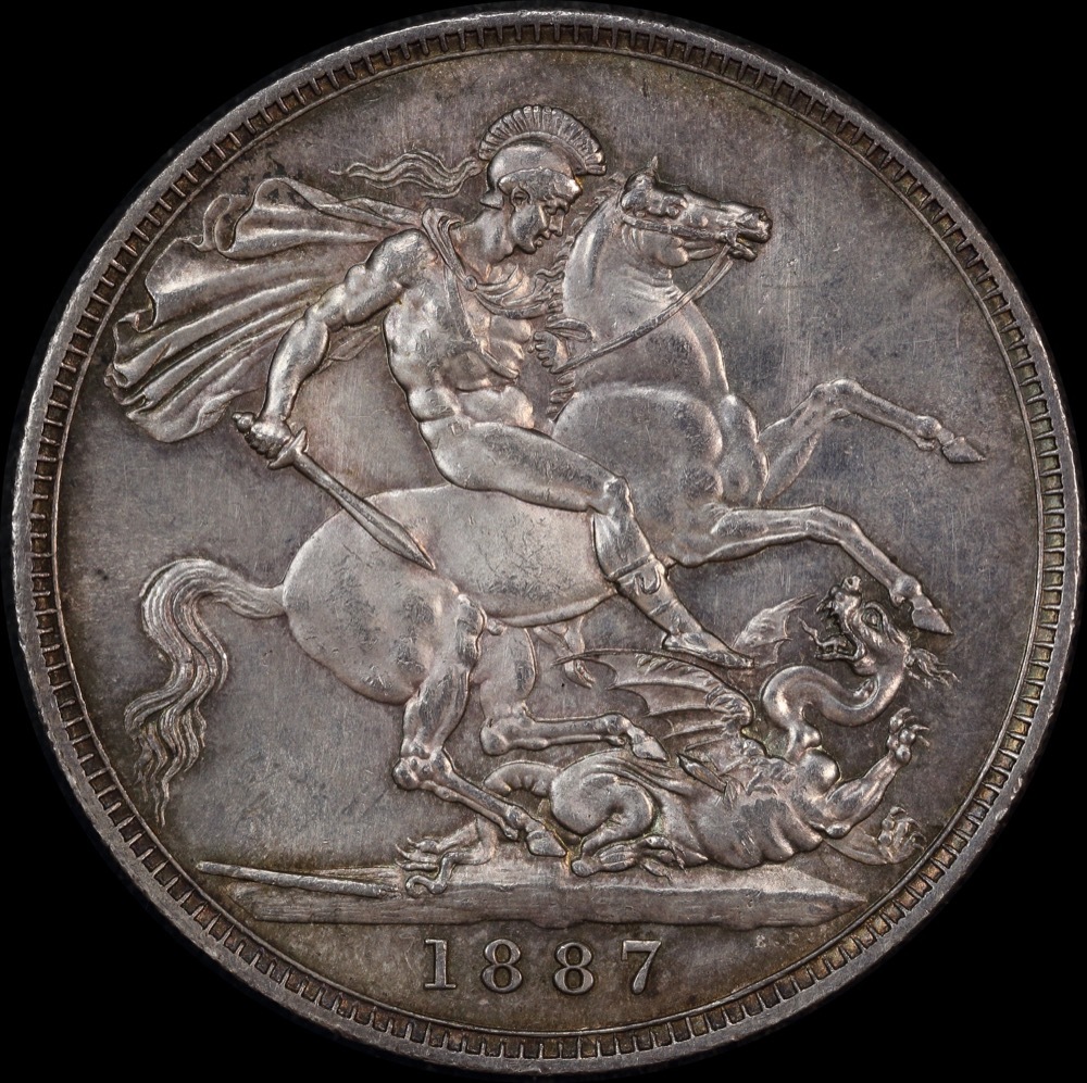 1887 Silver Crown Victoria S#3921 Uncirculated product image