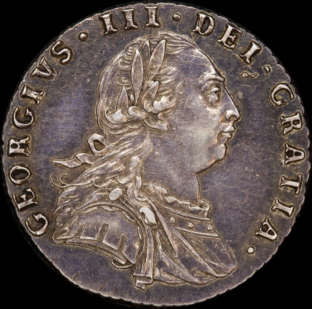 1787 Silver Sixpence George III S#3749 Extremely Fine product image
