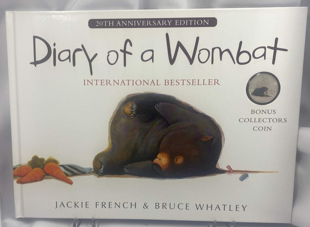 2022 20 Cent Coloured Uncirculated Coin - Diary of a Wombat product image