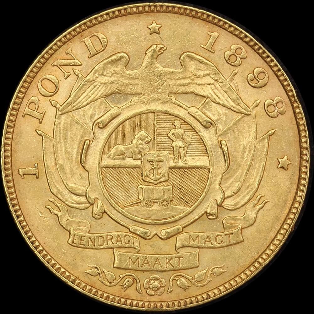 South Africa 1898 Pond KM#10.2 good EF product image