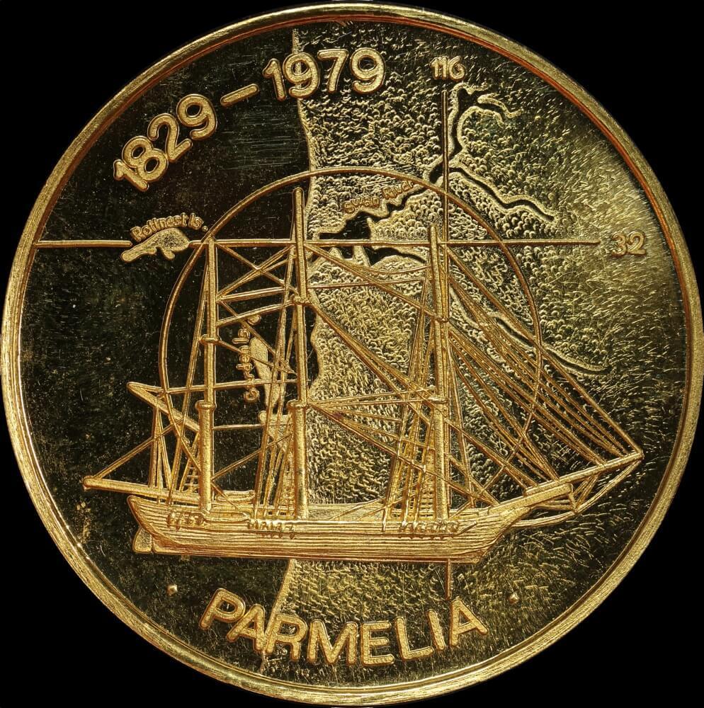 1979 Gold Medallion Matthey Garrett Parmelia / 150 Years White Settlement product image