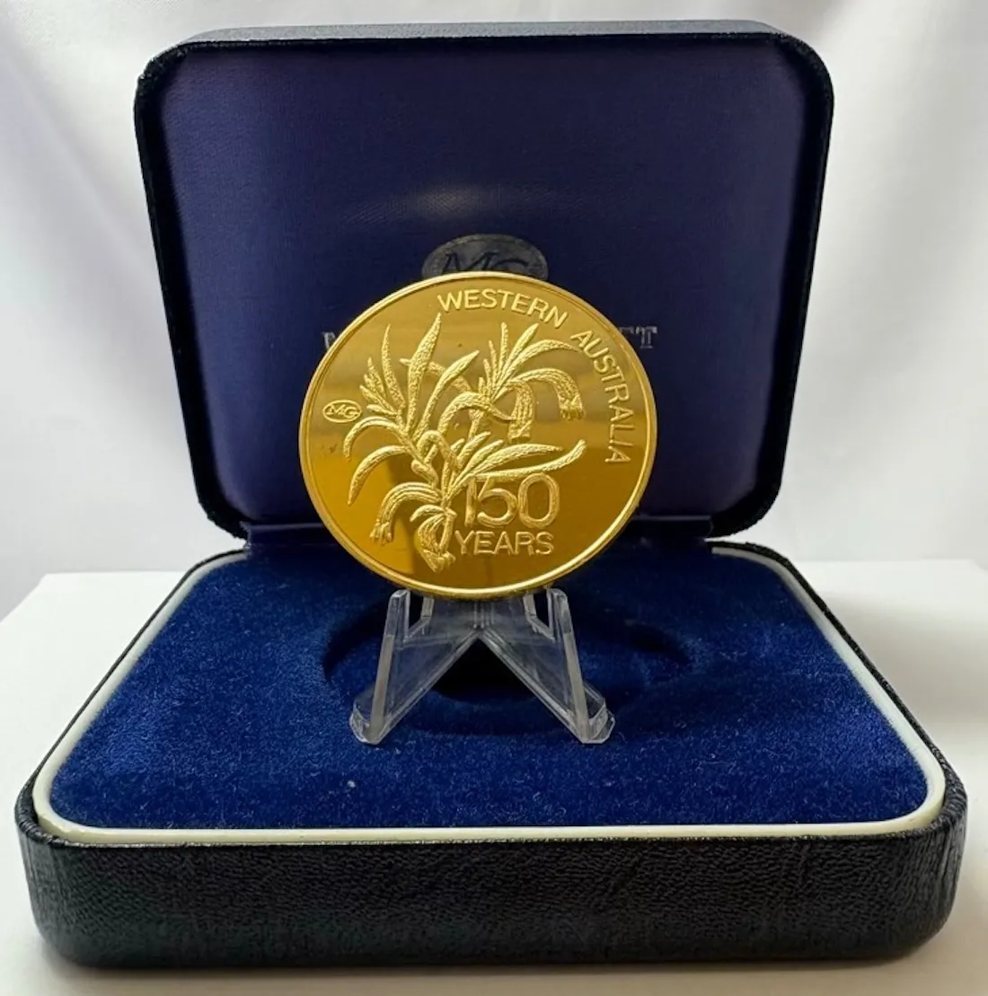 1979 Gold Medallion Matthey Garrett Parmelia / 150 Years White Settlement product image