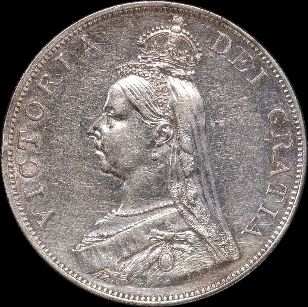 1888 Silver Double Florin Victoria S#3923 Good Extremely Fine product image
