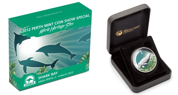 2012 Silver One Ounce Proof Coin ANDA Show Special - Shark Bay World Heritage product image