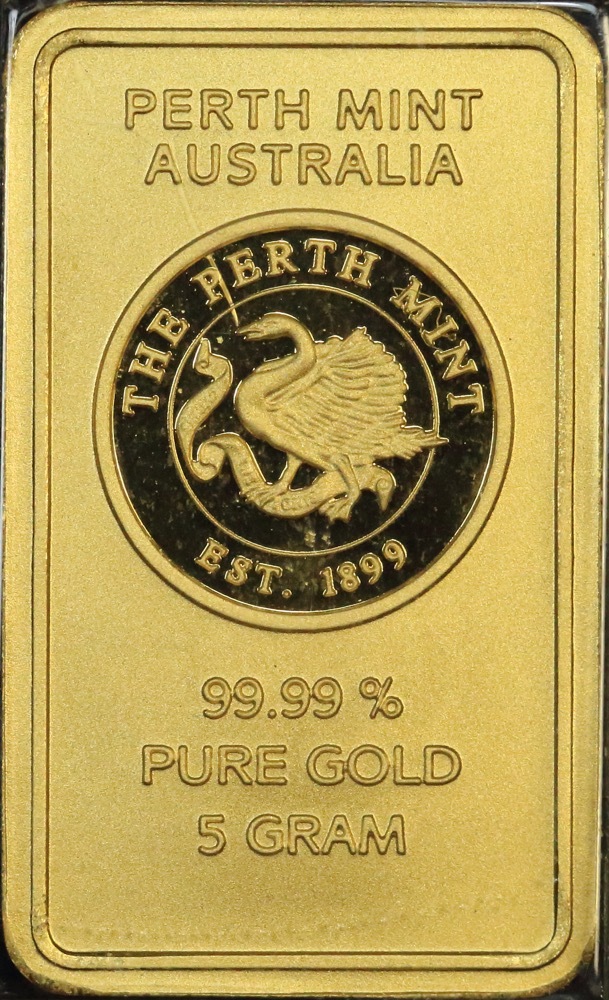Perth Mint Gold 5 Gram Struck Ingot 99.9% product image