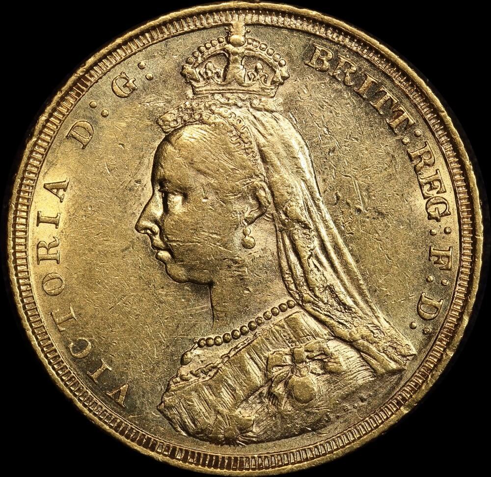 1887 Sydney Jubilee Head Sovereign about EF product image