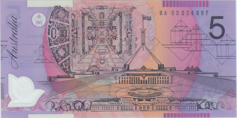 2003 $5 Note McFarlane/Henry BA03 First Prefix R220bF Uncirculated product image