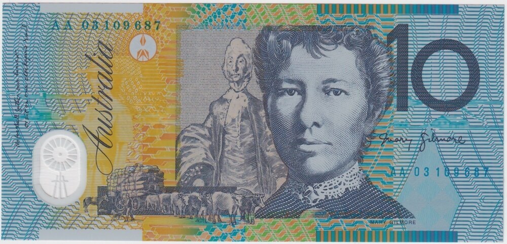 2003 $10 Note AA03 First Prefix Macfarlane/Henry R320bF Uncirculated product image