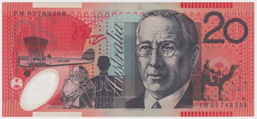 2002 $20 Note MacFarlane/Henry Standard Prefix R420 Uncirculated product image