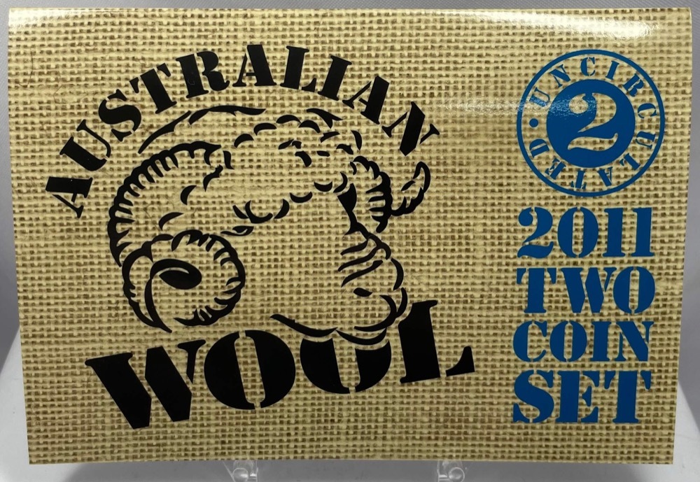 Australia 2011 2 Coin Unc Mint Set - Australian Wool product image