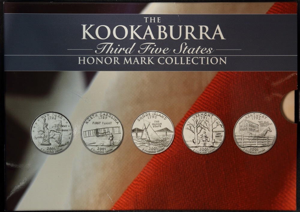 2001 Silver Two Ounce Specimen Honor Mark Collection Third Five States product image