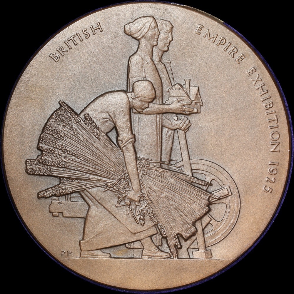 Great Britain 1925 Bronze Medallion British Empire Exhibition in case product image