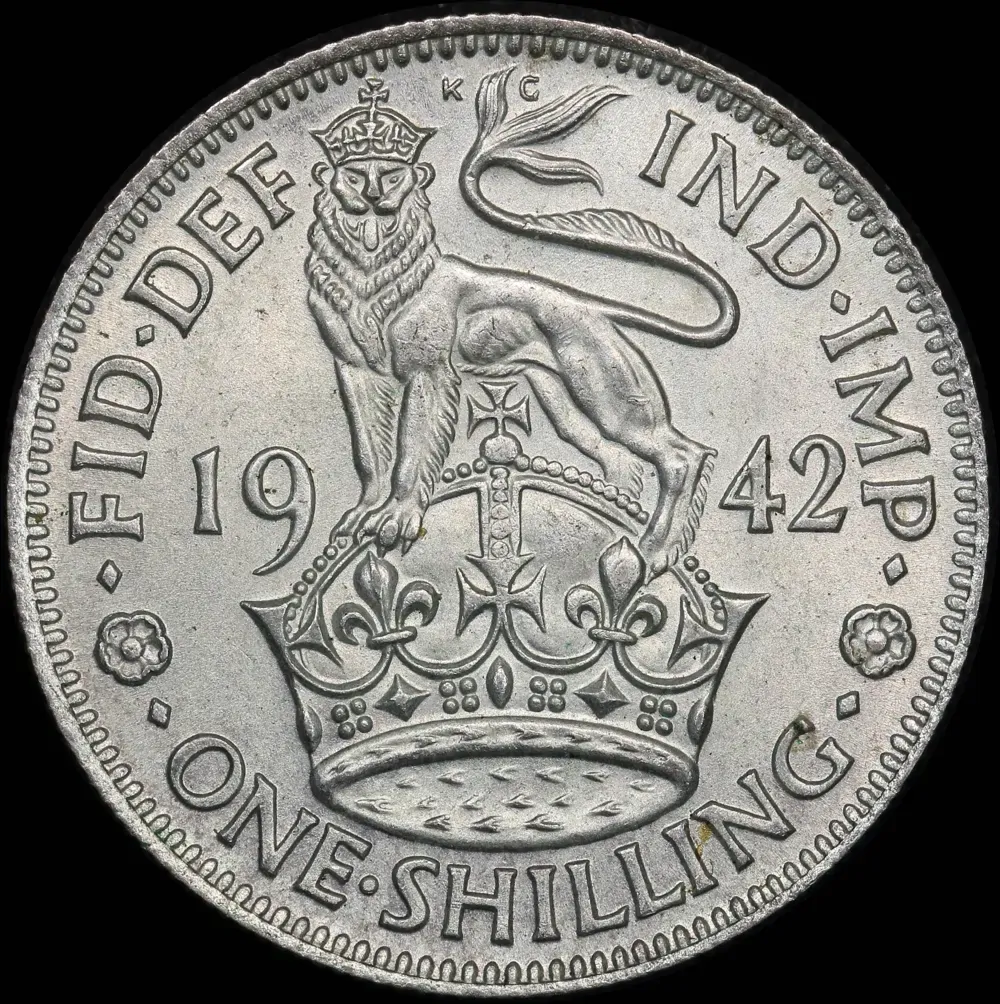 1942 Silver Shilling George VI S#4082 Uncirculated product image