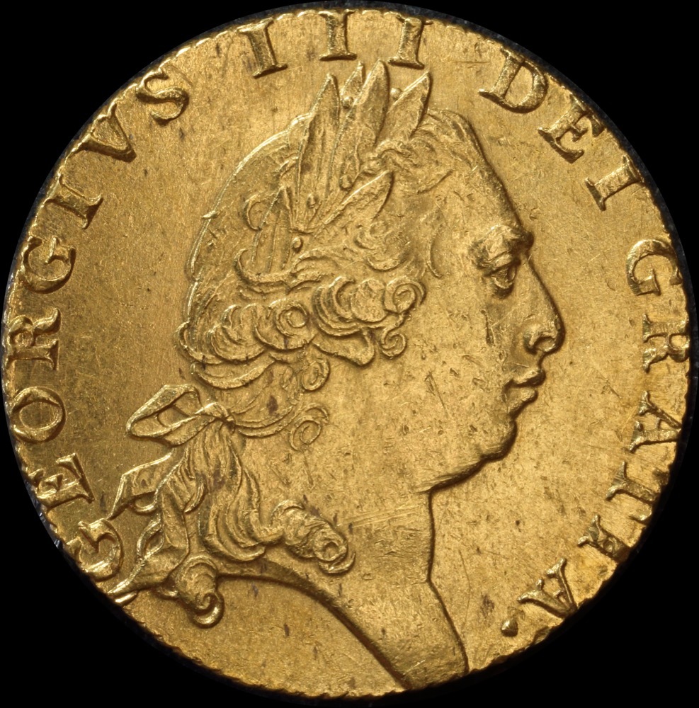 1793 Gold Spade Guinea George III S# 3729 about Unc product image
