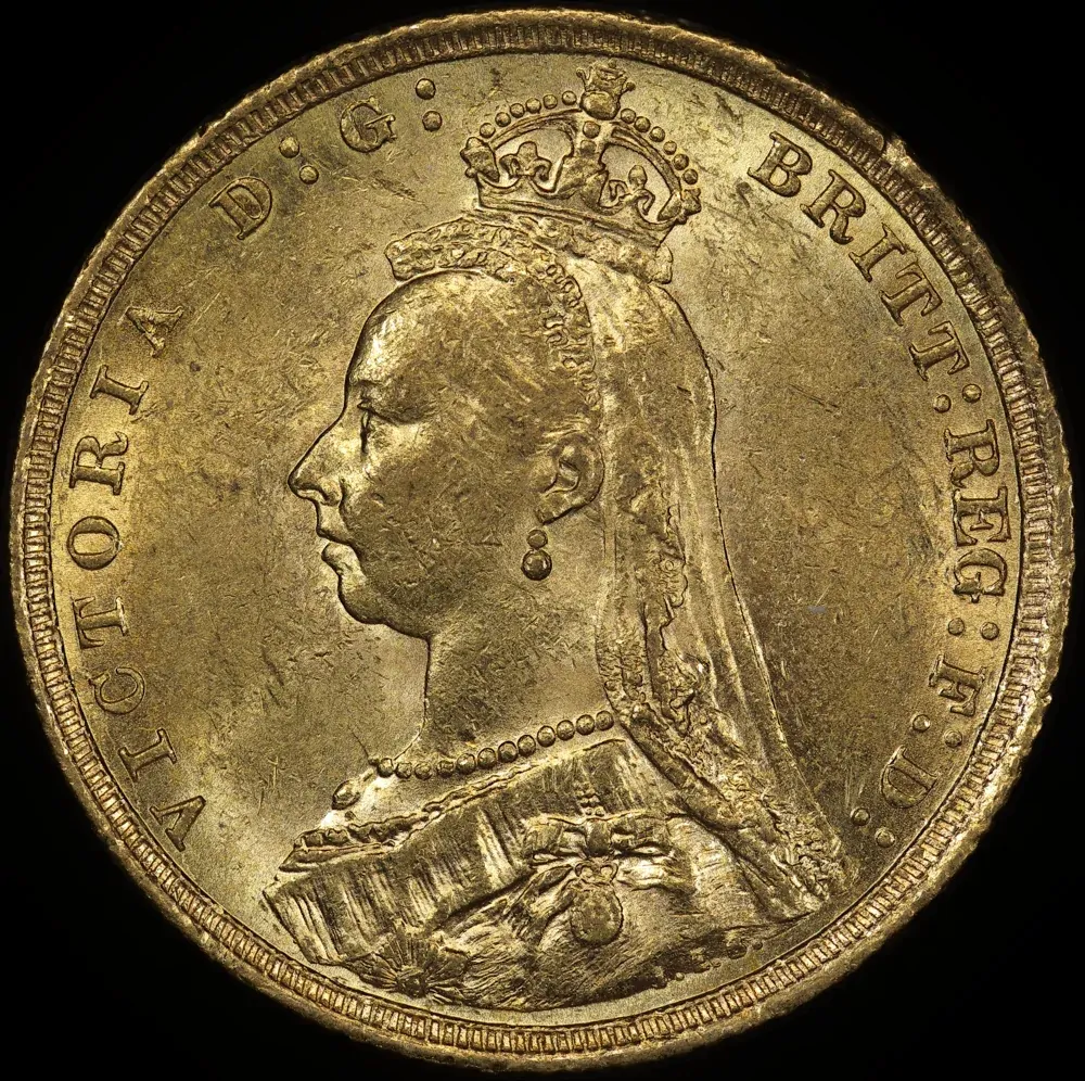 1889 Sydney Jubilee Head Sovereign good EF product image