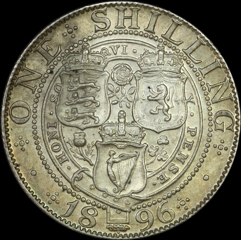 1896 Silver Shilling S#3940a Uncirculated PCGS MS62 product image