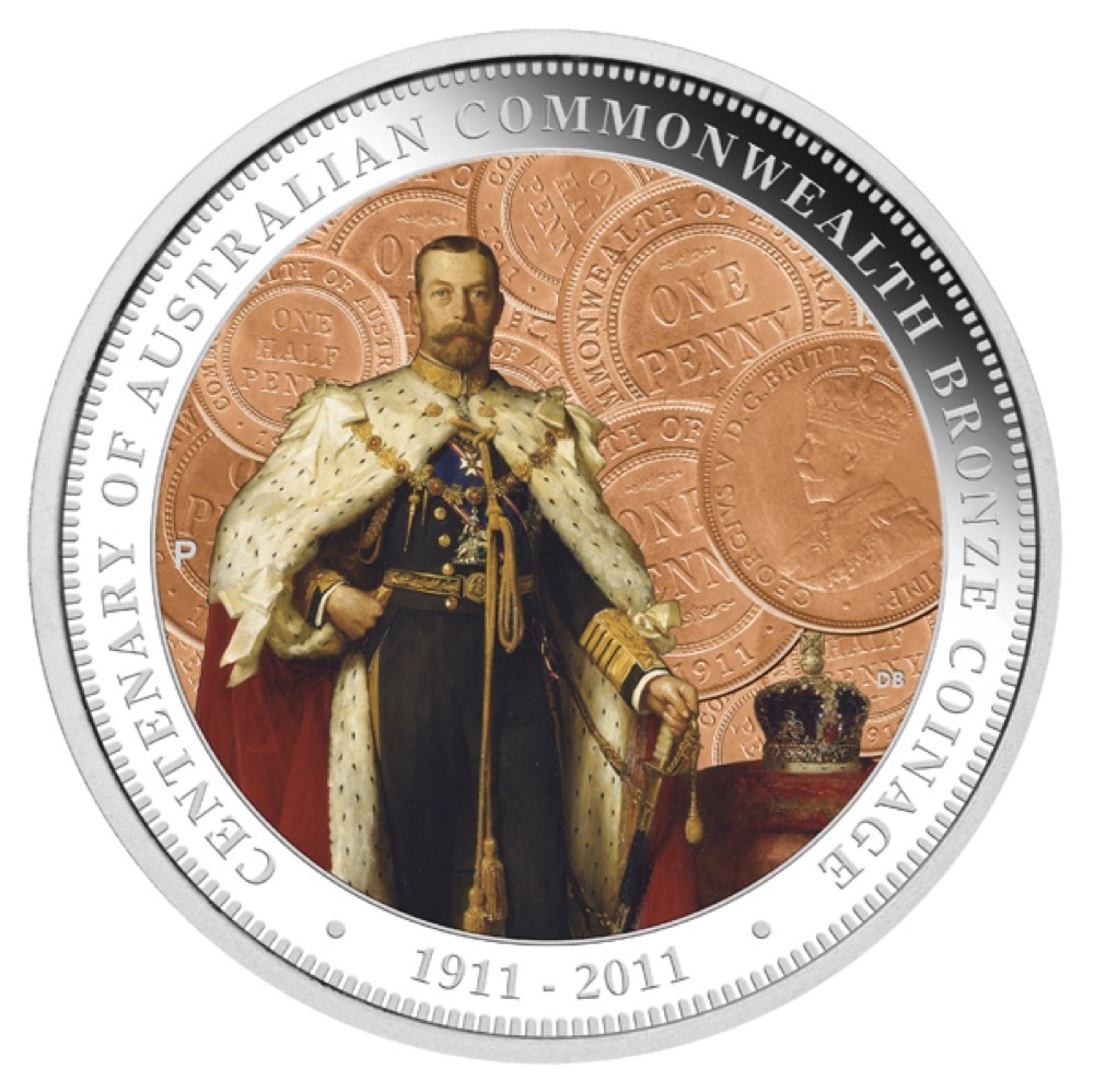 2011 Silver One Ounce Proof Coin Centenary of Commonwealth Bronze Coinage product image