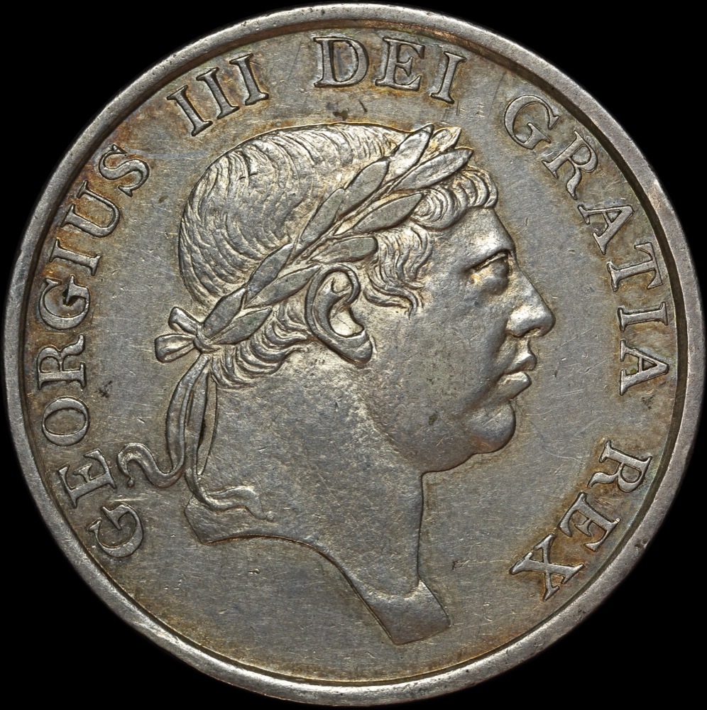 1812 Silver 3 Shillings George III S#3770 good EF product image
