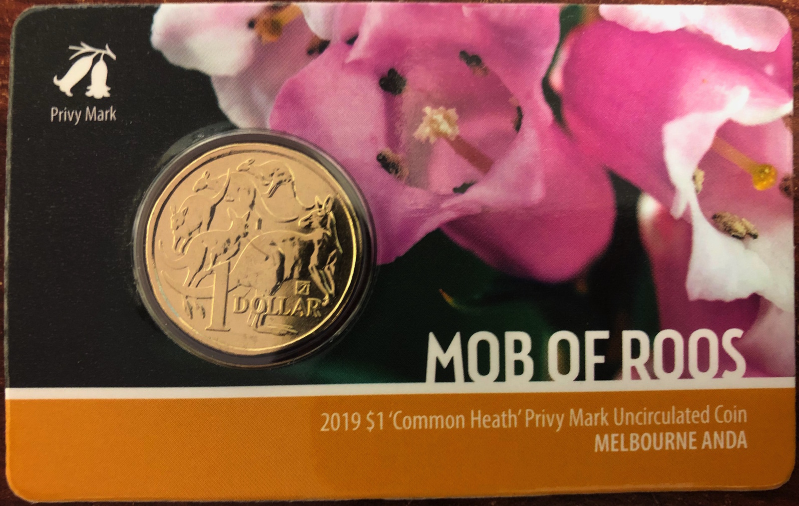 One Dollar Uncirculated In Card 2019 Melbourne Money Expo Privy Mark product image