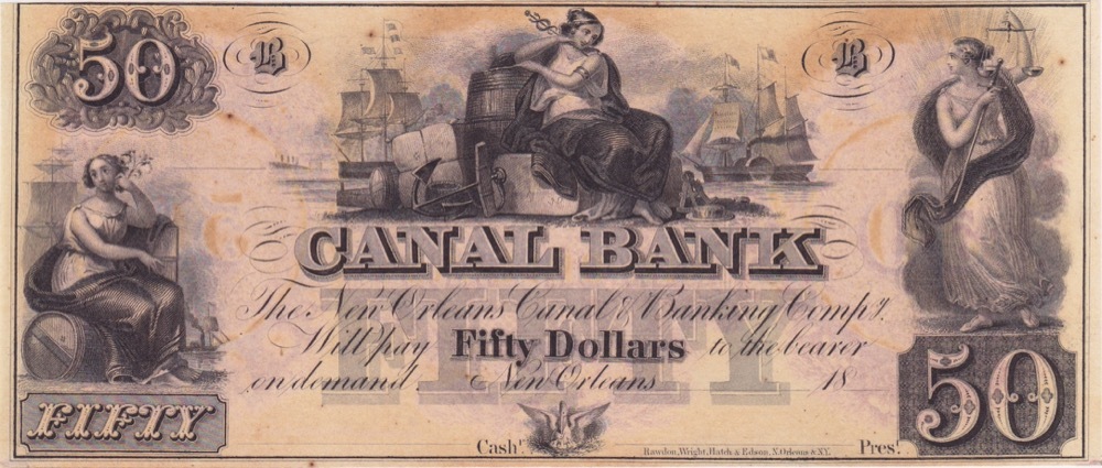 United States (Canal Bank - New Orleans) ca 1850 50 Dollars Uncirculated product image
