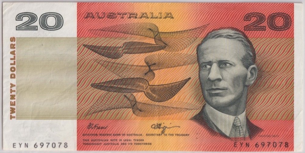 1990 $20 Error Note Fraser/Higgins R412 Inverted Sheet PCGS VF30 PPQ product image