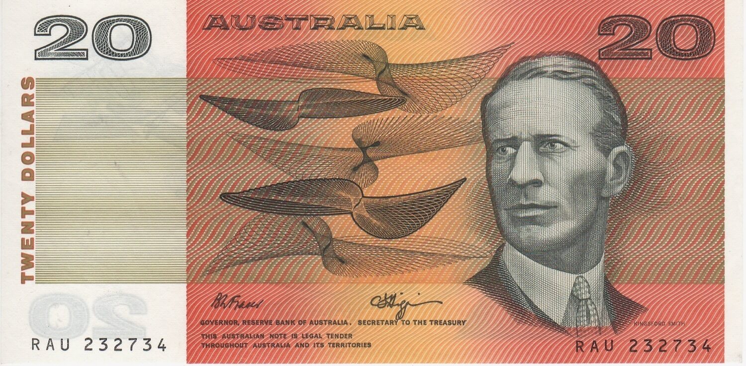 1990 $20 Note Fraser/Higgins R412 Uncirculated product image