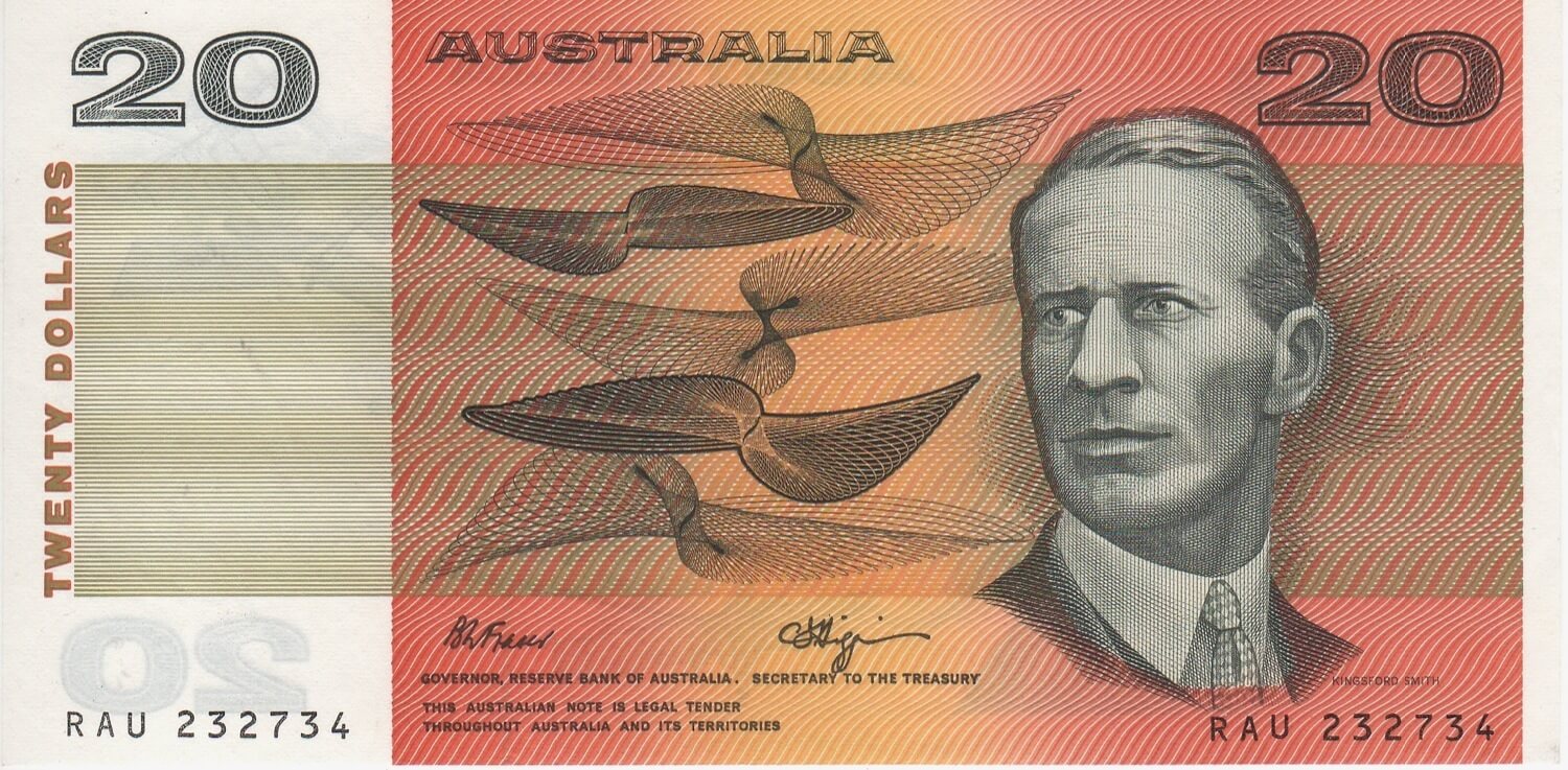1990 $20 Note Fraser/Higgins R412 Uncirculated product image
