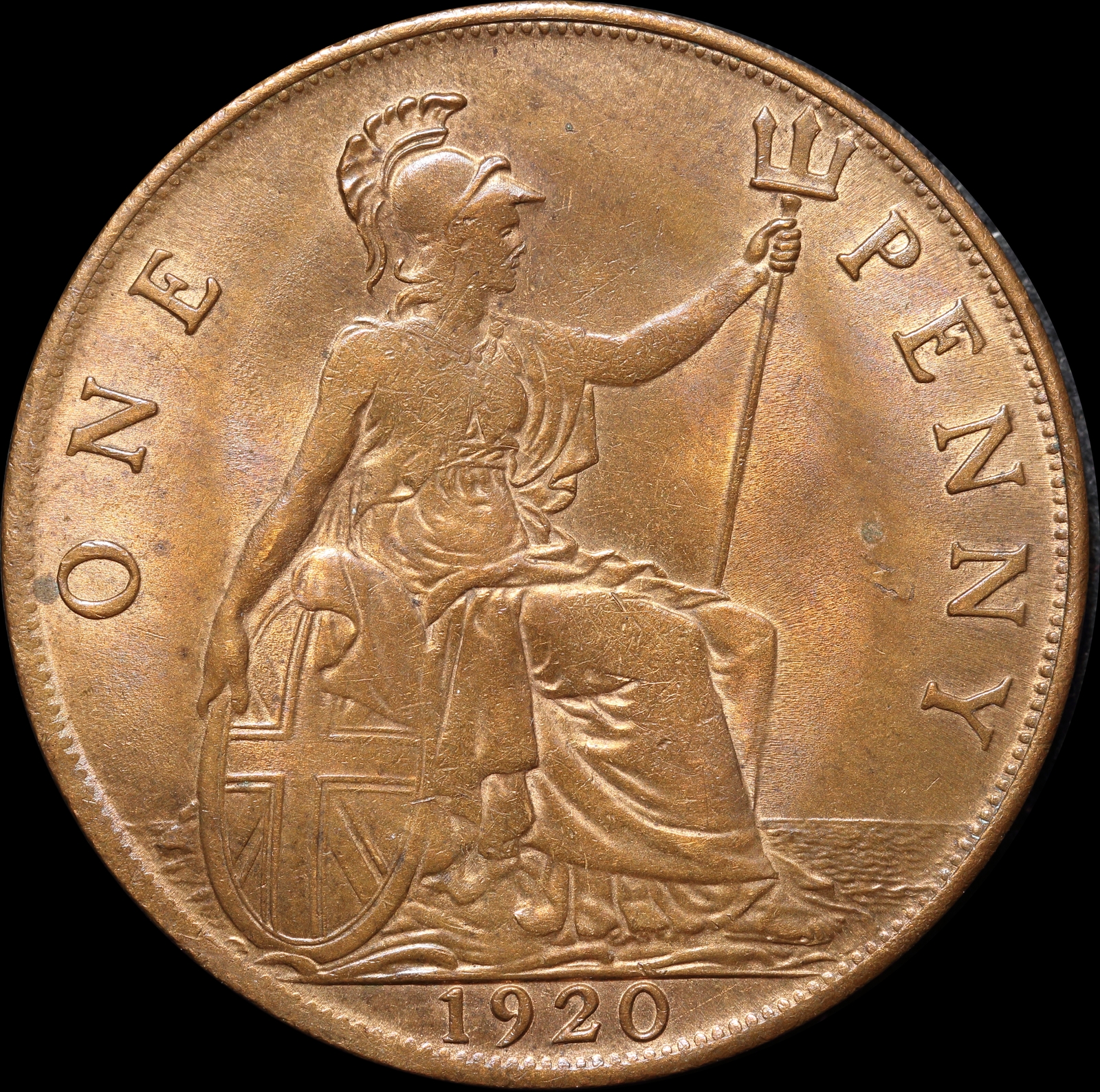 1920 Copper Penny George V S#4051 Uncirculated product image
