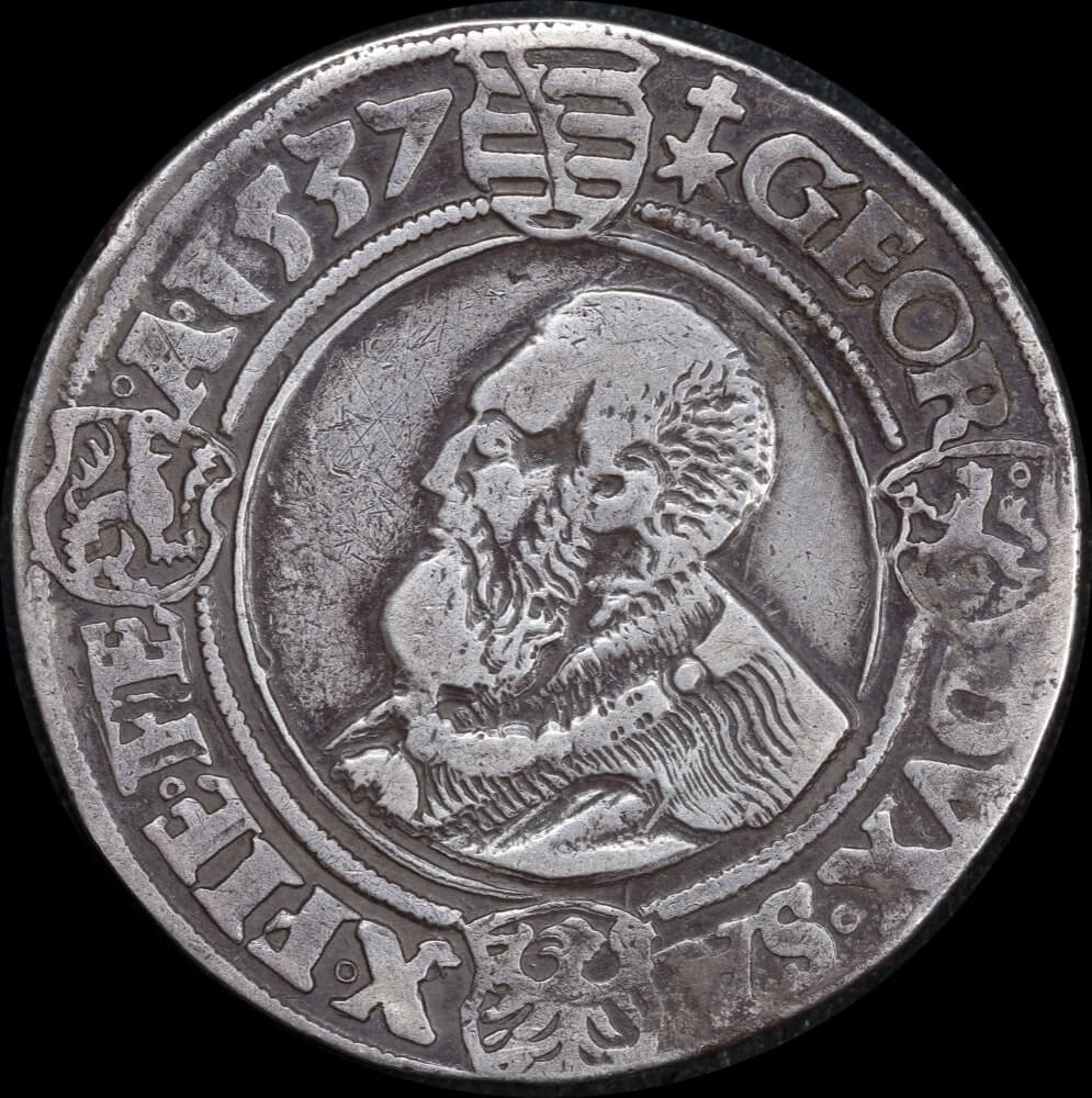 German States (Saxe-Kurfurstentum) 1537 Silver Thaler Dav# 9721 Very Fine product image