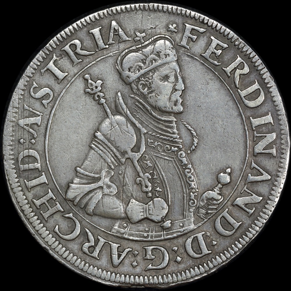 Austria 1564~1595 Silver Thaler Dav#8097 Very Fine product image