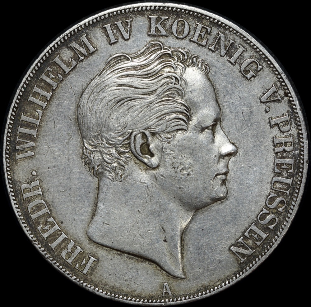 German States (Prussia) 1841-A Silver 2 1/2 Thaler KM#440.1 good VF product image