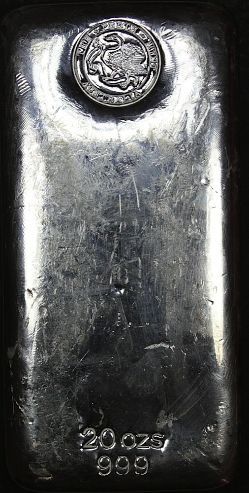 Perth Mint Silver Twenty Ounce Cast Ingot 99.9% Pure product image