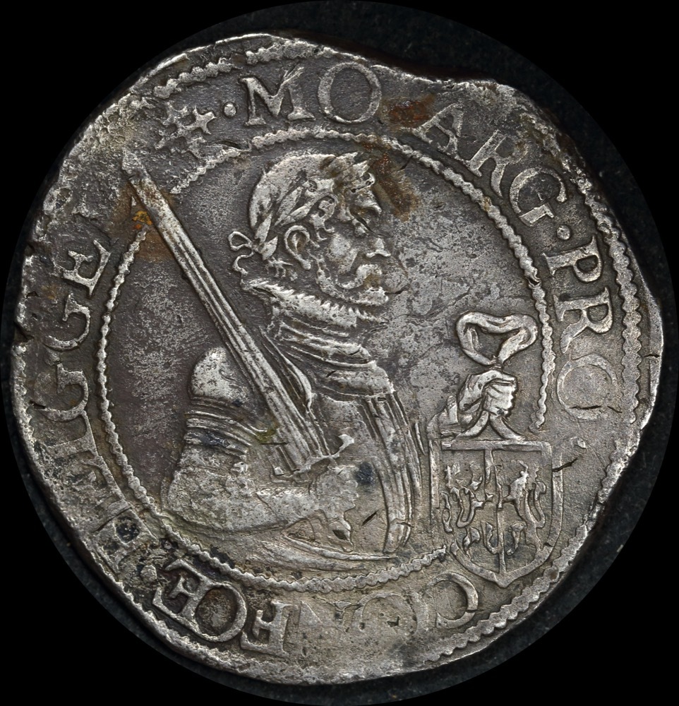 Netherlands (Gelderland) 1622 Silver Rijksdaalder Dav# 4828 ex Batavia shipwreck Very Fine product image