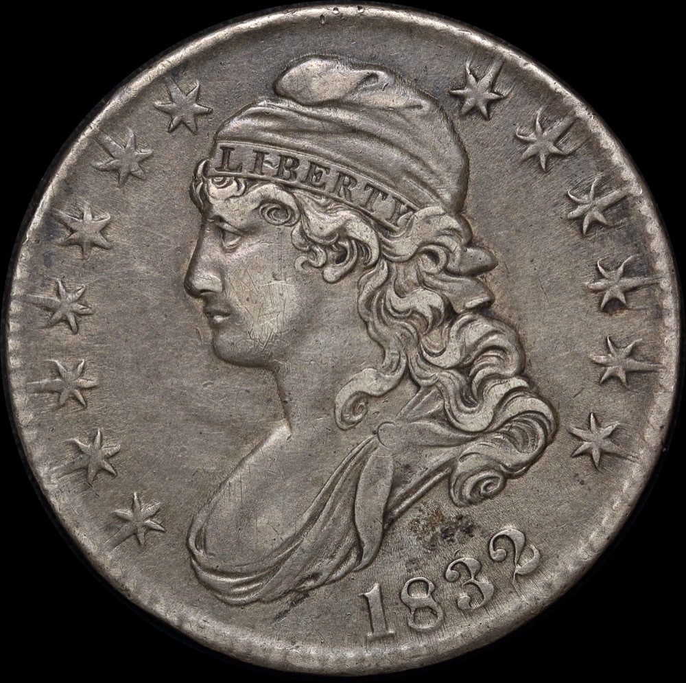 United States 1832 Silver Half Dollar - Capped Bust  good VF product image