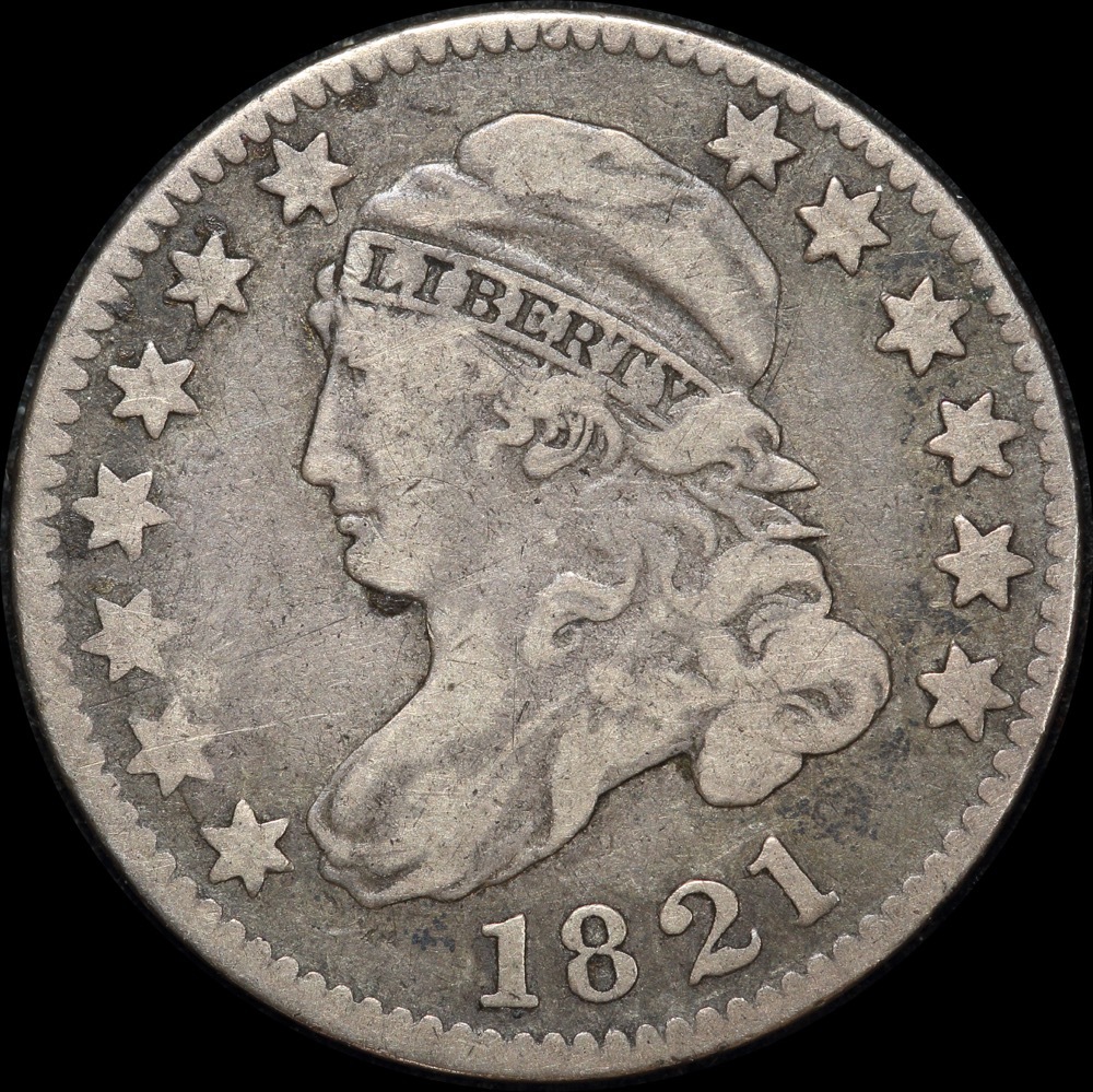USA 1821 Silver Dime - Capped Bust Very Fine product image