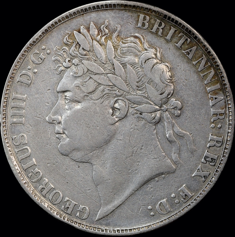 1821 Secundo Silver Crown George IV S#3805 about Very Fine product image