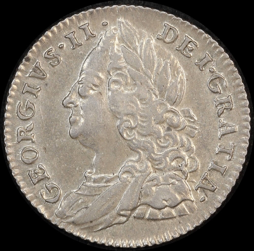 1757 Silver Sixpence George II S#3711 Extremely Fine product image